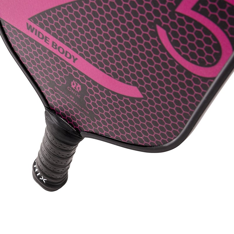 Onix Z5 Graphite Pickleball Paddle (Pink) with Cushion Grip and Pink Paddle Cover - Image 3